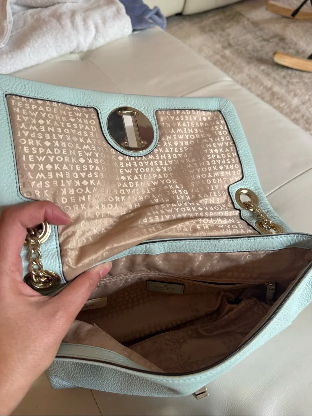 kate spade quilted leather